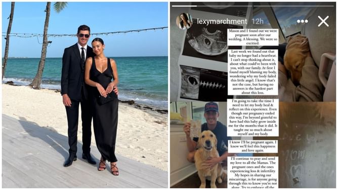 "We will forever carry you in our hearts": Stars' Mason Marchment's wife Alexis opens up about her heartbreaking miscarriage experience