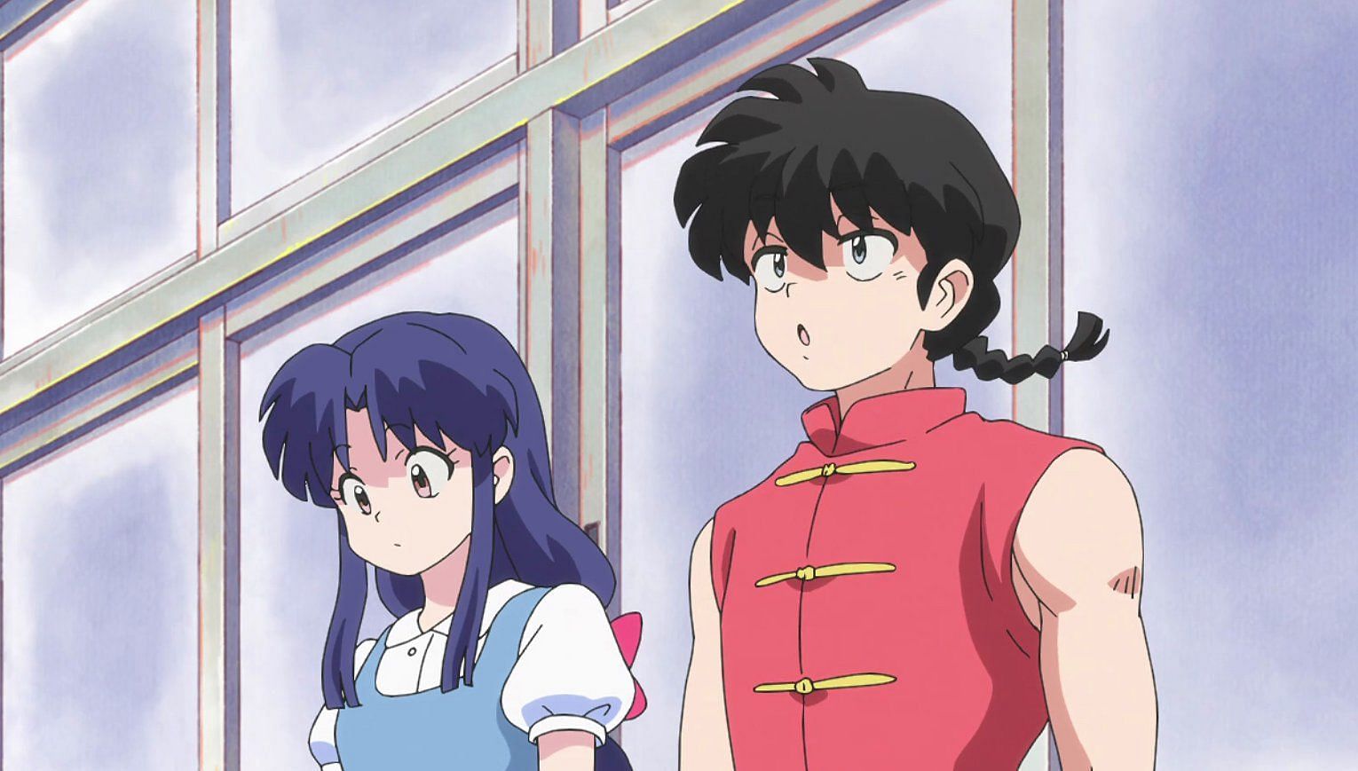 Akane Tendo and Ranma Saotome as seen in the latest episode (Image via MAPPA).