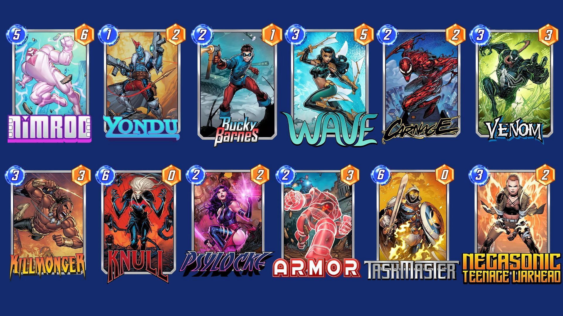 The Nefarious Nimrod Deck is an effective Marvel Snap Nimrod deck (Image via Nuverse)