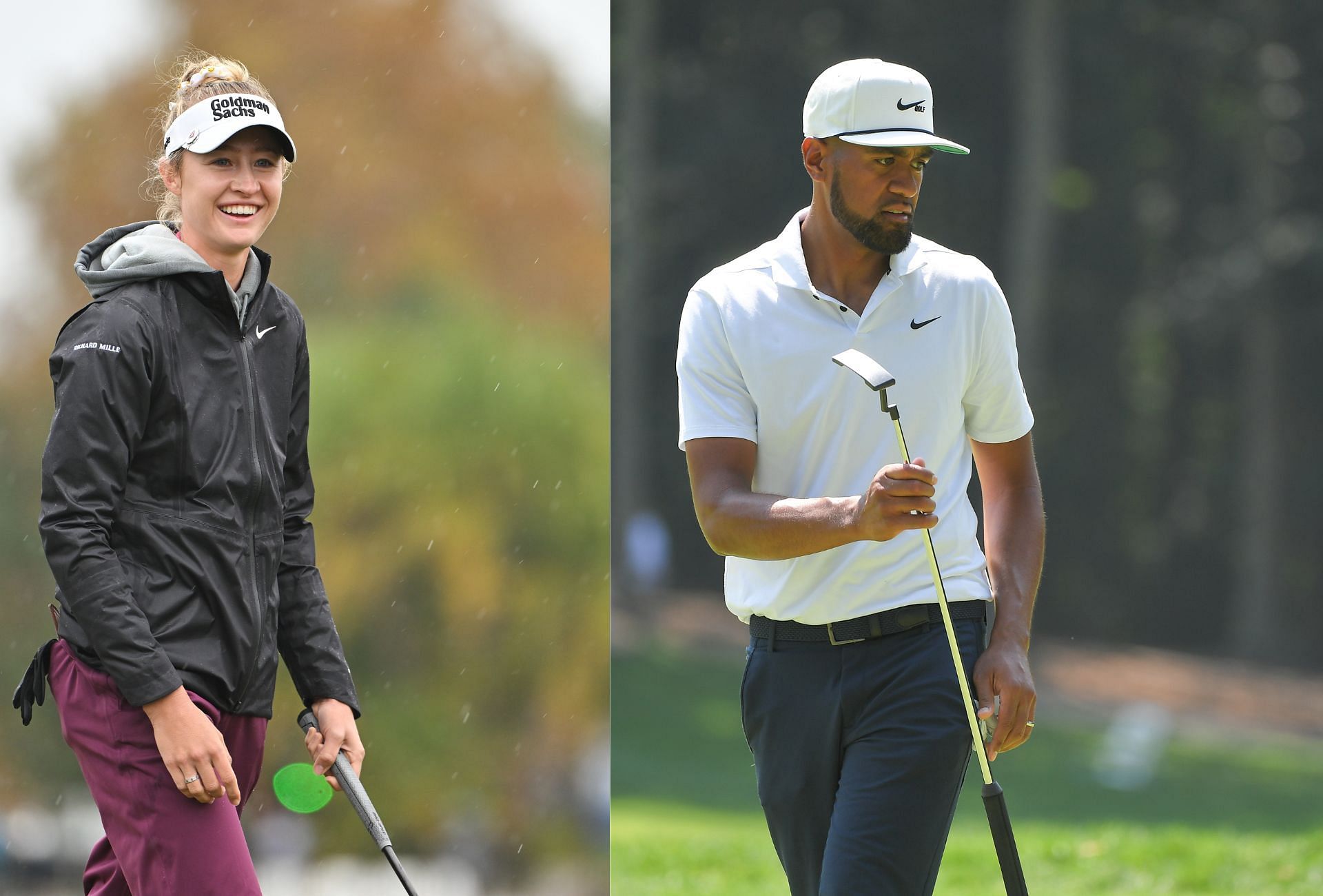 Nelly Korda and Tony Finau ( via Getty)