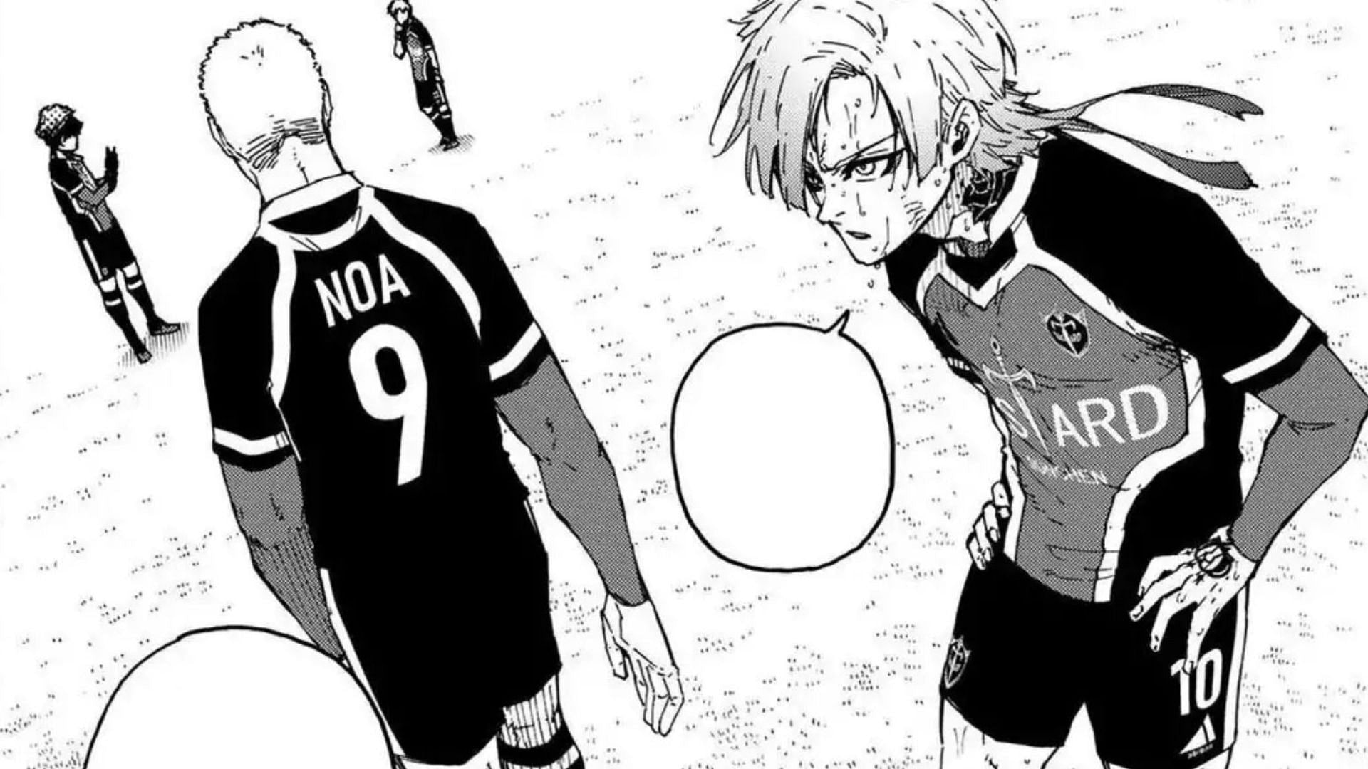 Noa and Kaiser as seen in Blue Lock chapter 279 (Image via Kodansha)