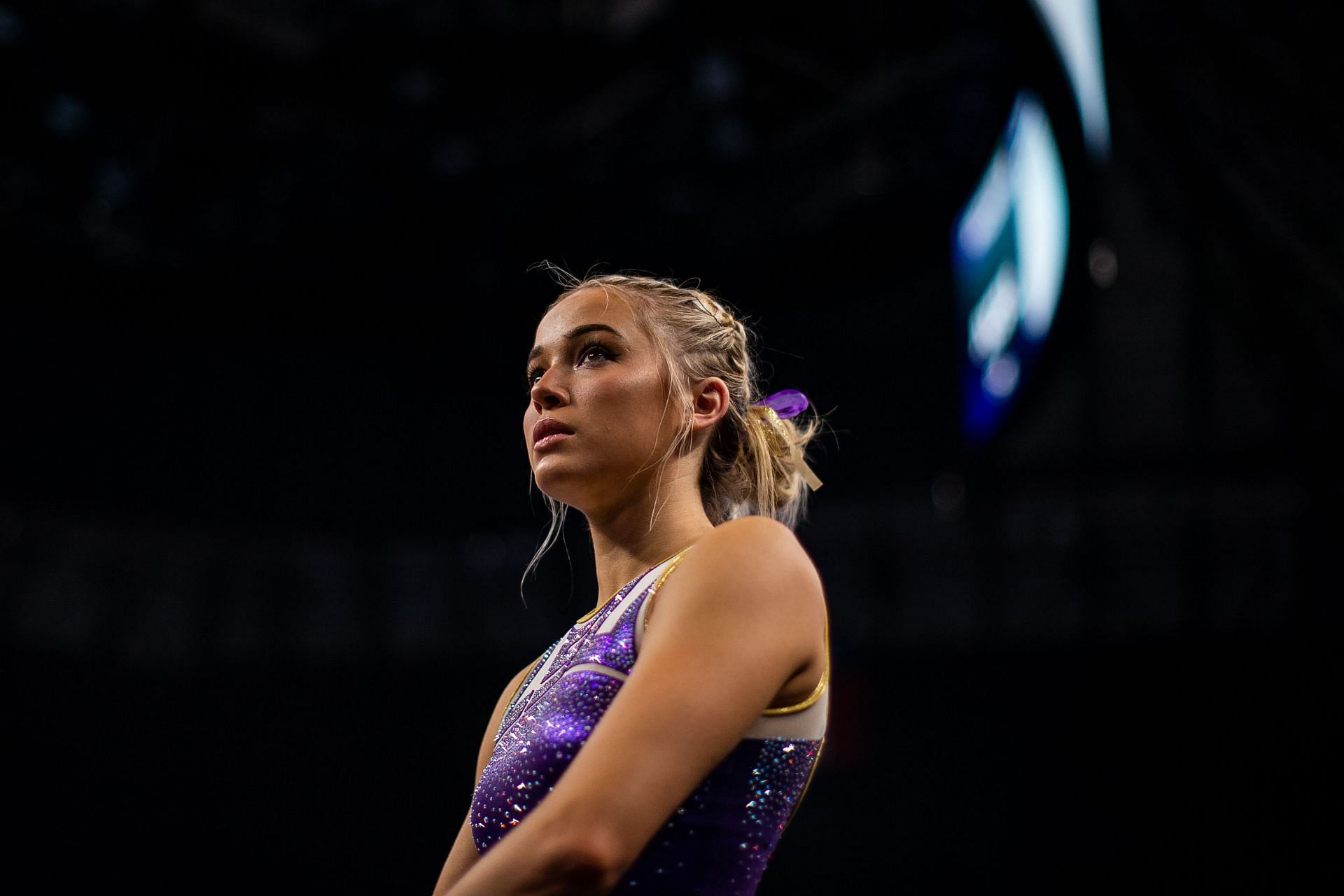 Dunne during the NCAA Gymnastics Championships at the Dickies Arena (Image via Getty Images)