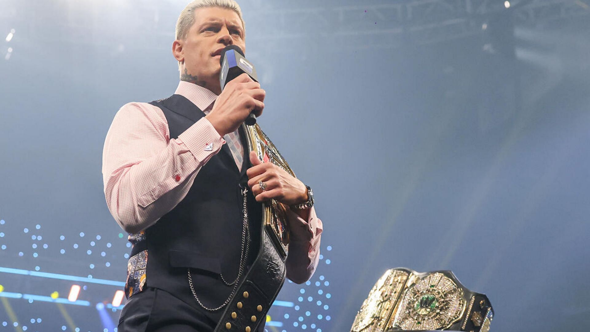 Cody Rhodes during his SmackDown promo. [Image via WWE.com]