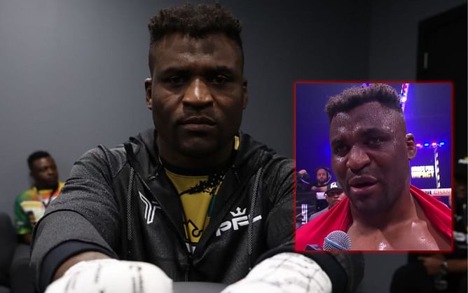 An emotional Francis Ngannou details how difficult training camp for PFL debut was after death of son Kobe: "Couldn't do anything"