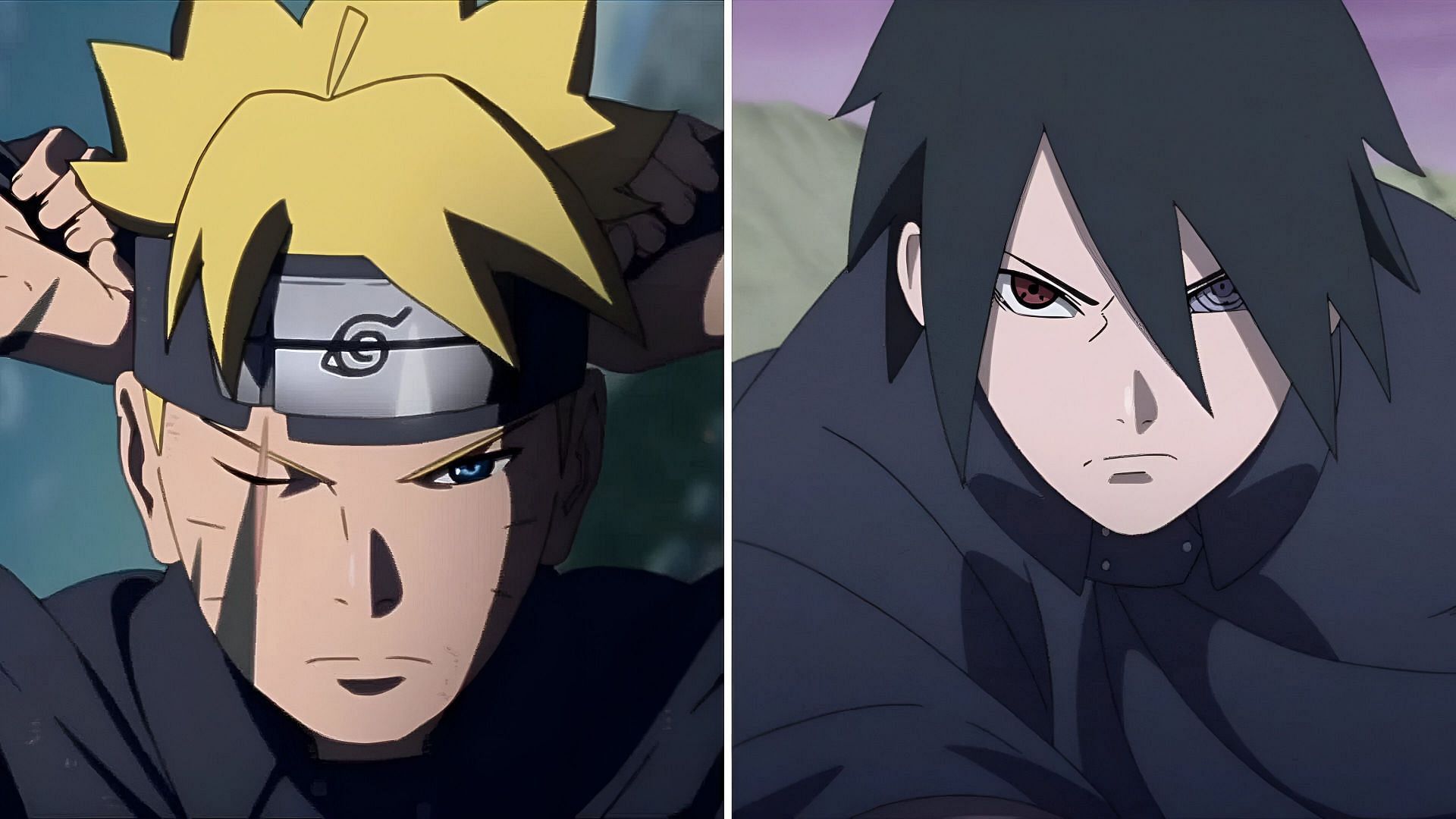 Boruto and Sasuke as seen in the anime (Image via Studio Pierrot)