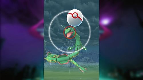 You will not be able to hit the circle with the Premier Ball glitch (Image via TPC)