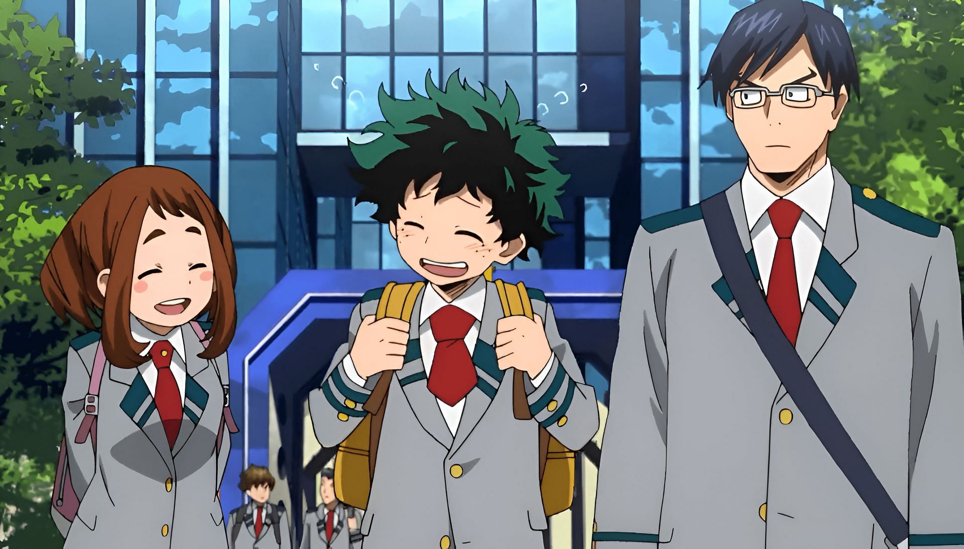 Horikoshi sidelining Iida in My Hero Academia robbed fans of an iconic new-gen trio (Image via Bones)