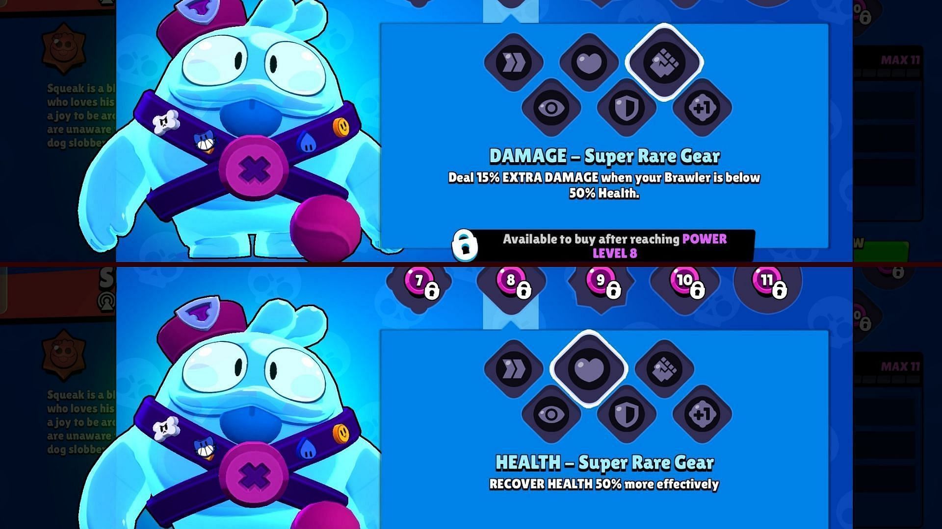 Damage and Health Gear (Image via Supercell)