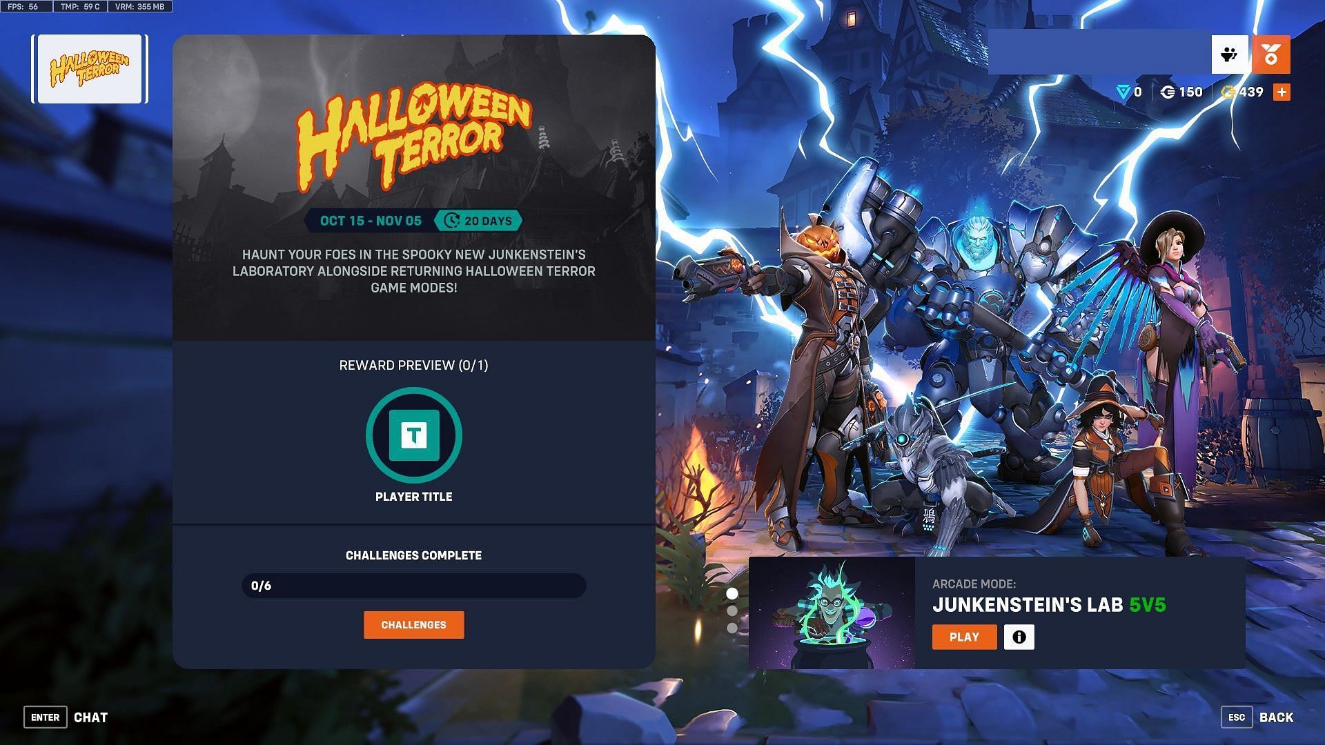 The Junkenstein&#039;s Lab can be started from the Arcade Playlist (Image via Blizzard Entertainment)