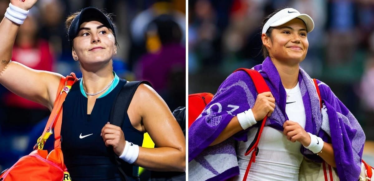 Bianca Andreescu (L) &amp;  Emma Raducanu (R) (Image source: GETTY)