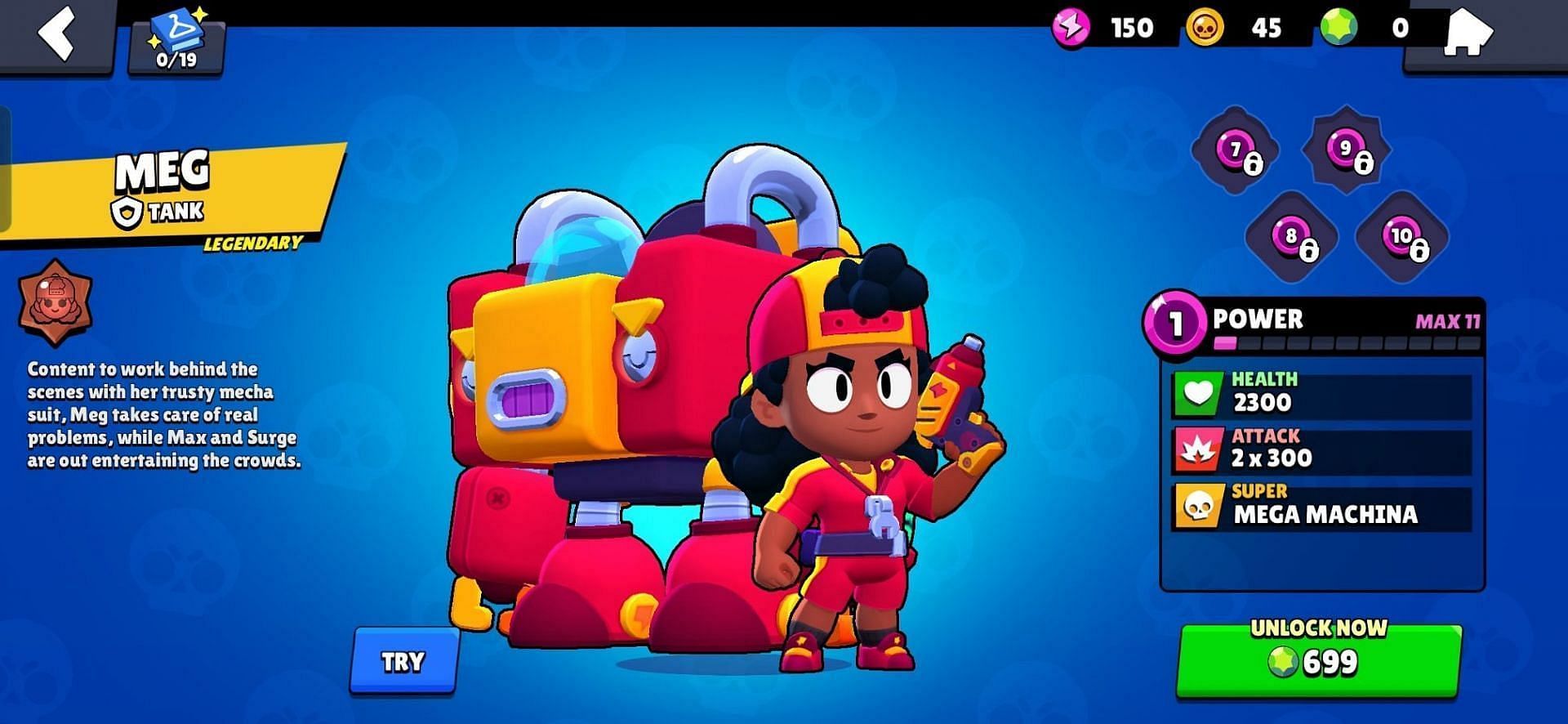 Meg is a tank (Image via Supercell)