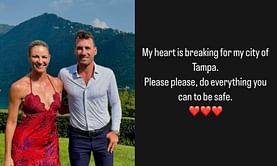 Jarret Stoll's wife Erin Andrews left heartbroken over devastating consequences of Hurricane Milton on Tampa