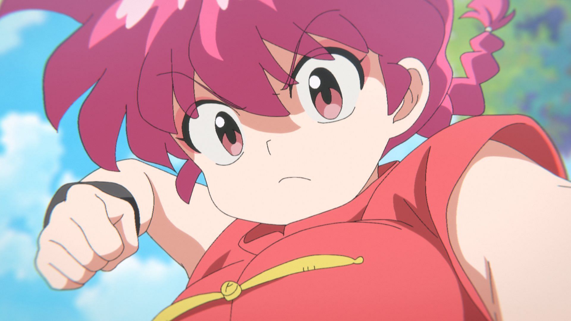 Female Ranma as seen in the latest episode of the anime (Image via MAPPA).