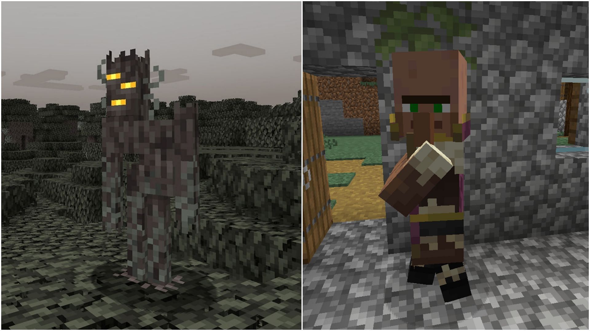 A story can be created around the Creaking and a village becoming desolate (Image via Mojang Studios)