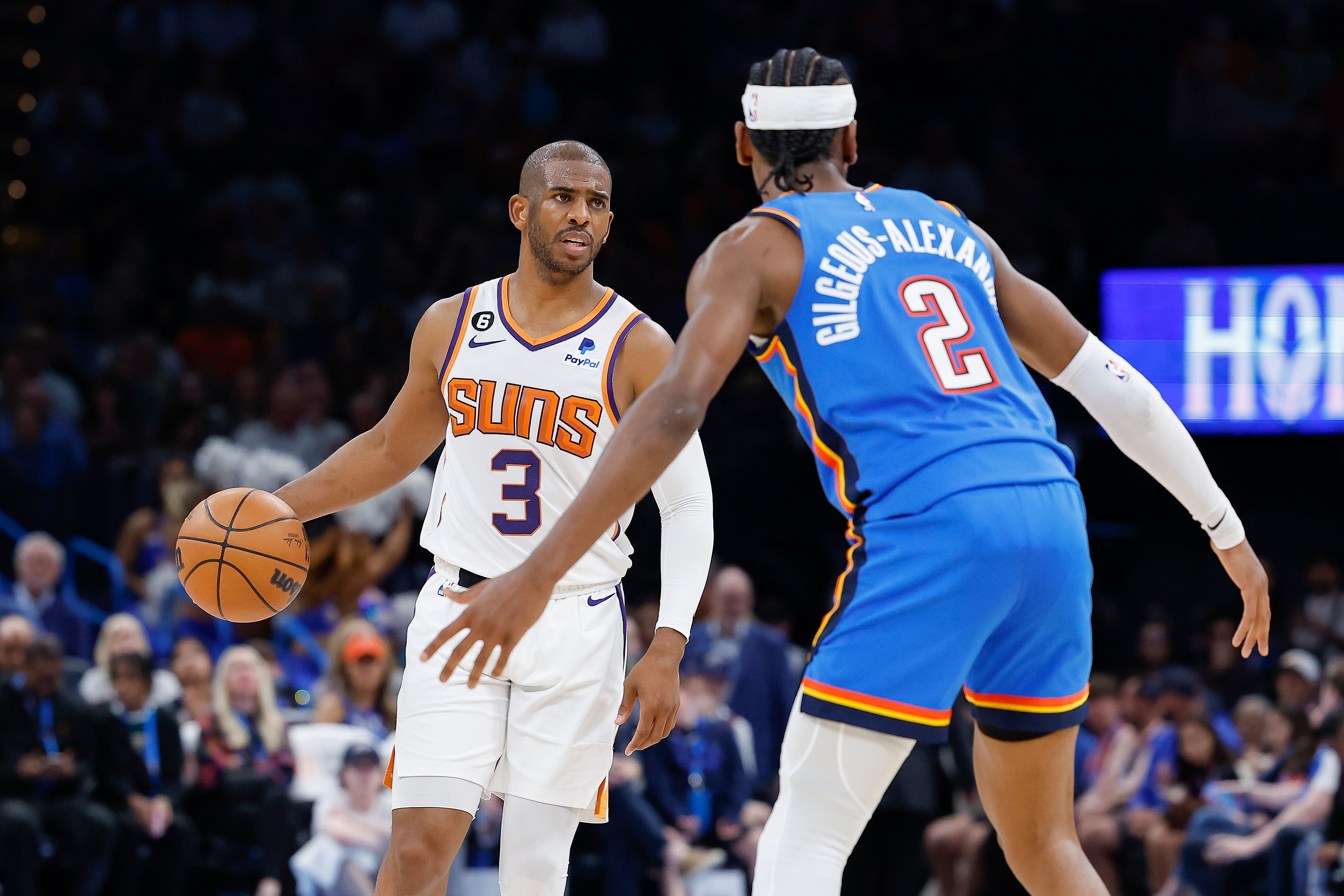 Shai Gilgeous-Alexander credits Chris Paul for turning him into an NBA superstar. (Photo: IMAGN)