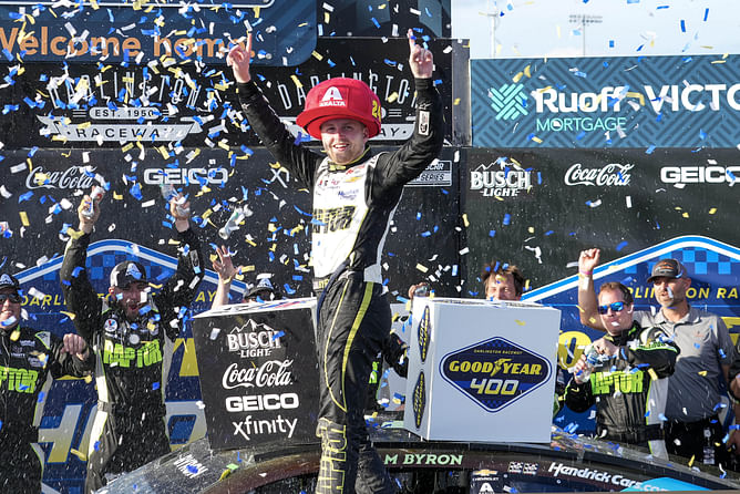 Why does William Byron wear a big hat? A look into NASCAR driver's victory ritual