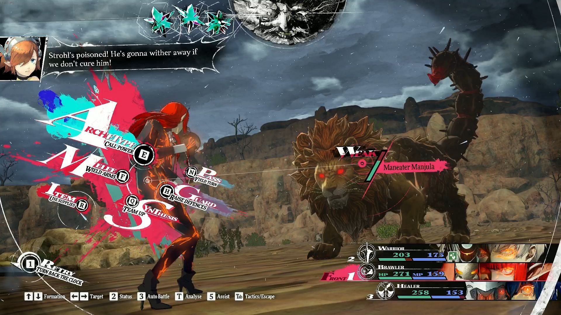 The Manjula is weak to strikes and Blizz (Image via Atlus)