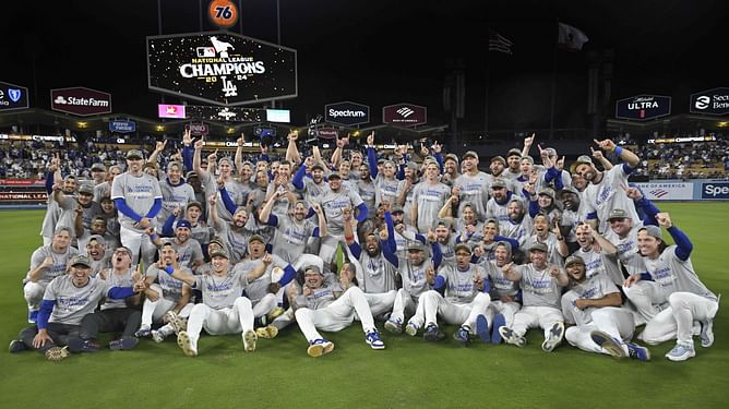World Series-bound Dodgers stars celebrate their NLCS Game 6 victory with family ft. Freddie Freeman, Mookie Betts & more
