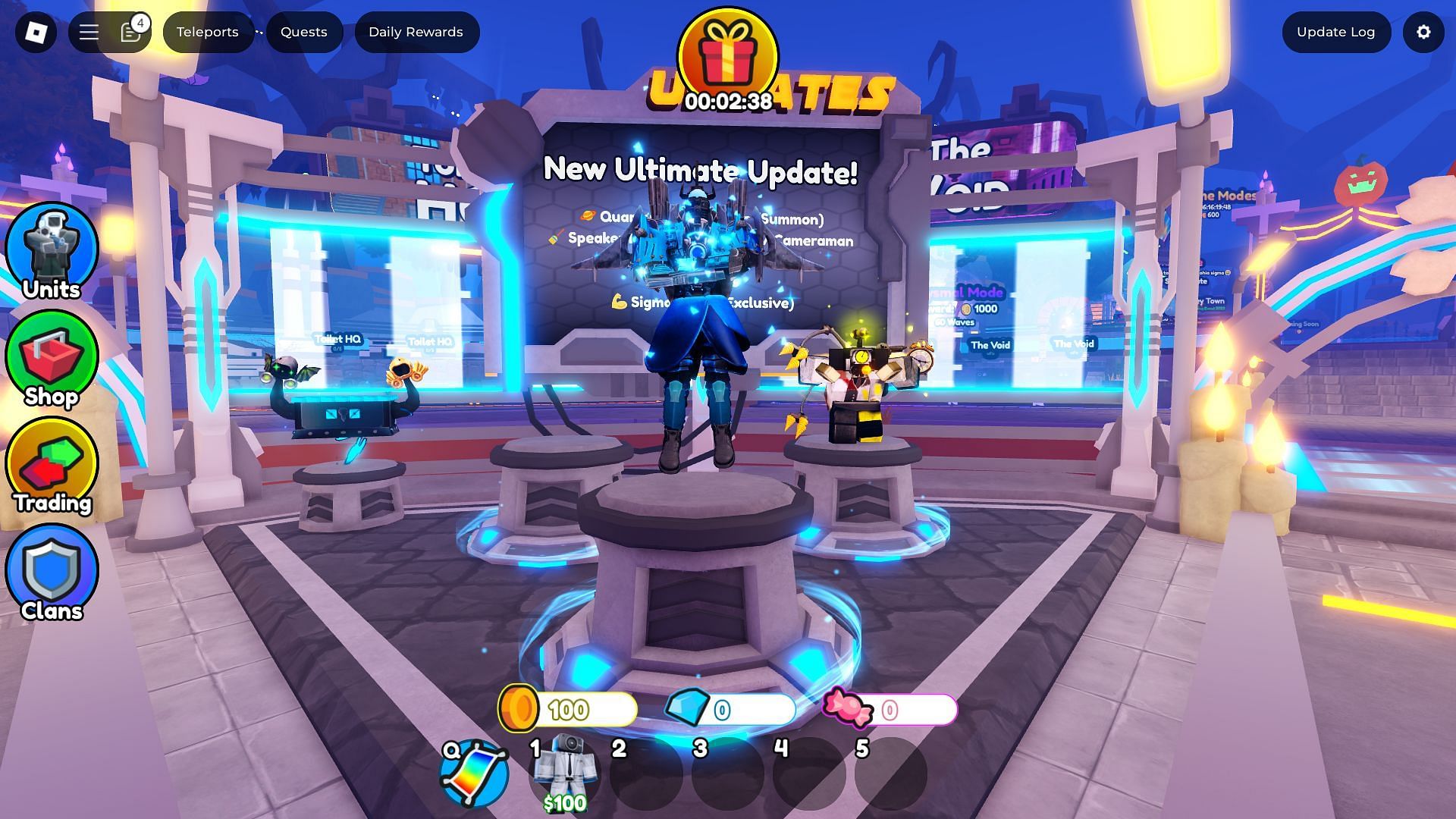 This is the new unit you can summon in Toilet Tower Defense (Image via Roblox)