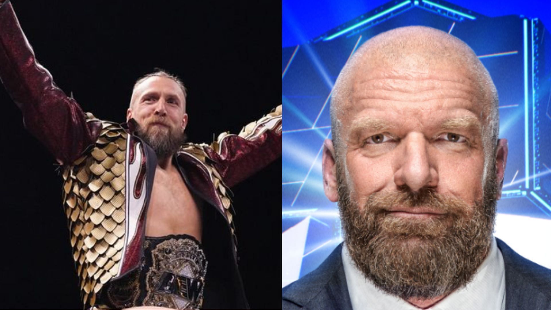 Bryan Danielson and Triple H. (Image via AEW IG and WWE FB) 