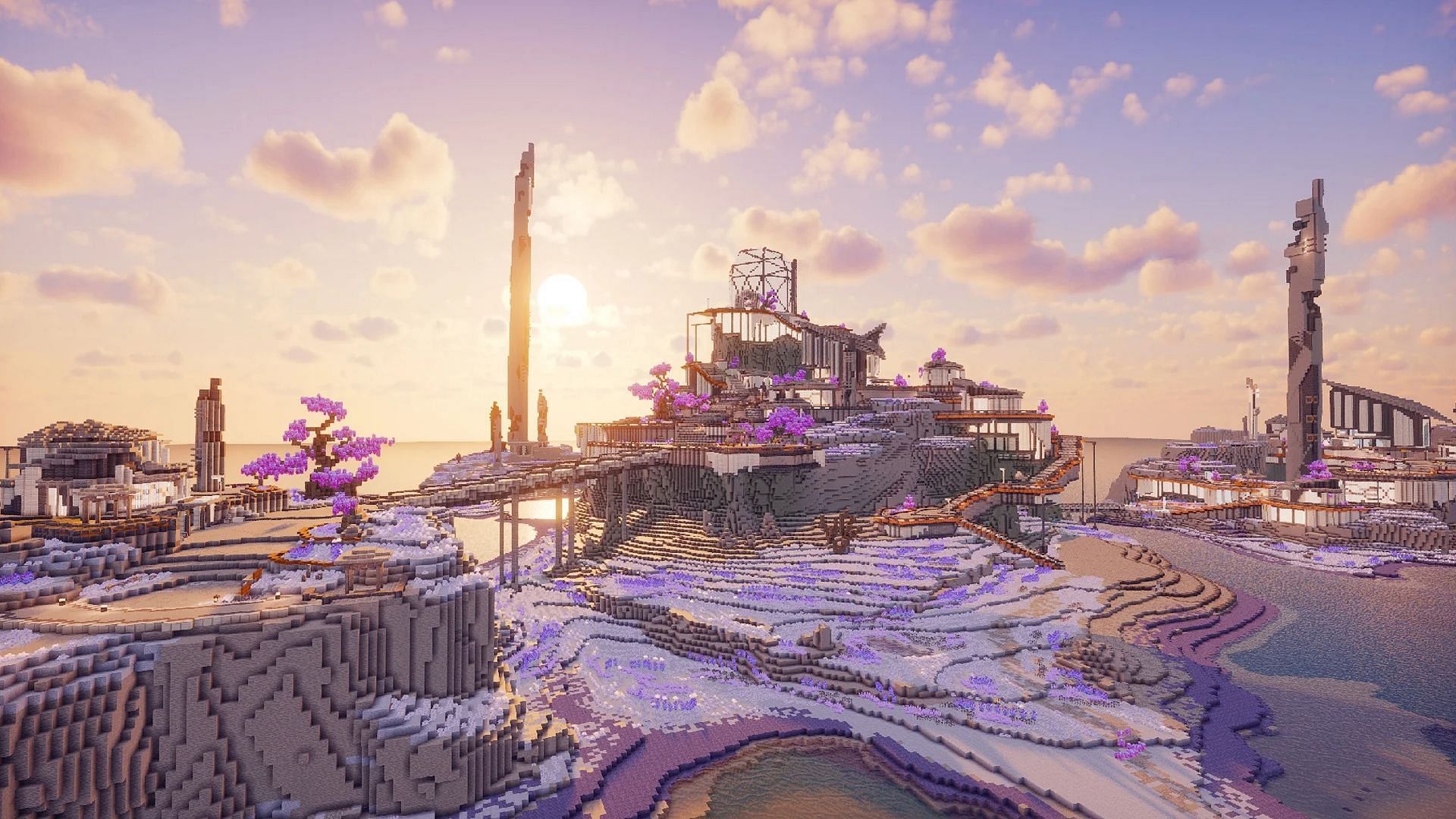 Minecraft player recreates Black Shores from Wuthering Waves