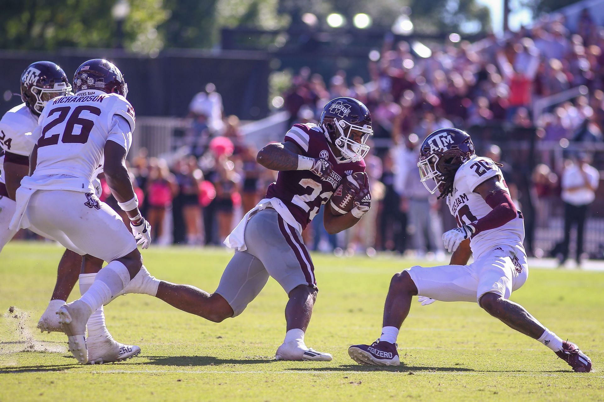 COLLEGE FOOTBALL: OCT 01 Texas A&amp;M at Mississippi State - Source: Getty