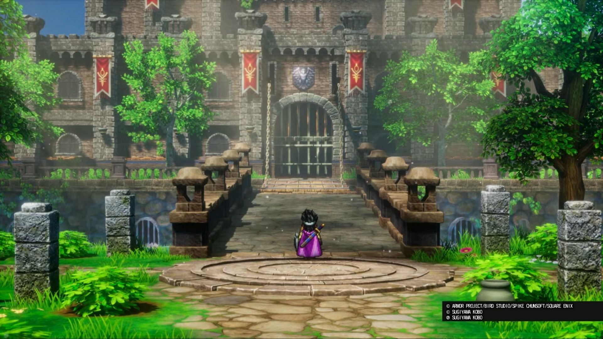 It all begins here, at Aliahan Castle (Image via Square Enix)