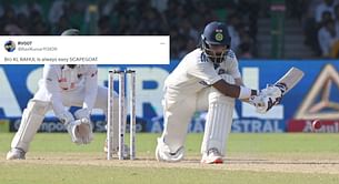 "Easy SCAPEGOAT" - Fans react as KL Rahul dropped for 2024 2nd IND vs NZ Test