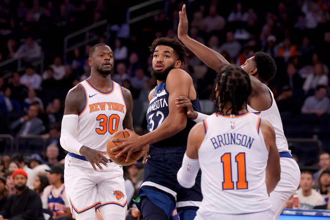 “Told him my name was Karl”: Karl-Anthony Towns hilariously narrates his first interaction with new co-star Jalen Brunson