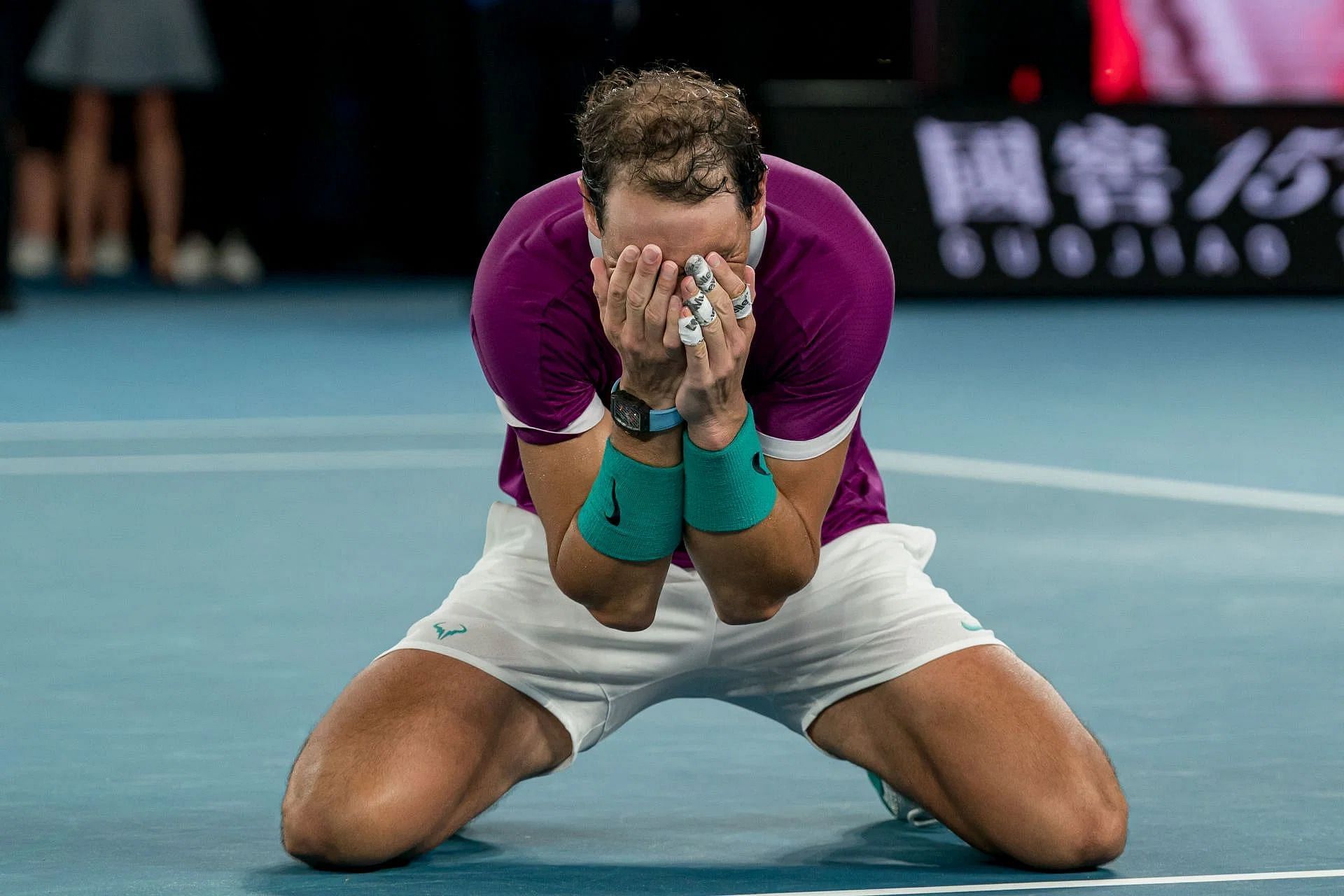 The Spaniard celebrating at the 2022 Australian Open ( Image Source: Getty)