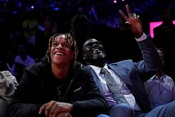 Shaquille O'Neal's son Shareef O'Neal celebrates Kings signing by showing team gear on IG post