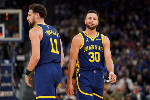 Did Steph Curry take a shot at Klay Thompson after the Warriors season opener win? (Photo: IMAGN)