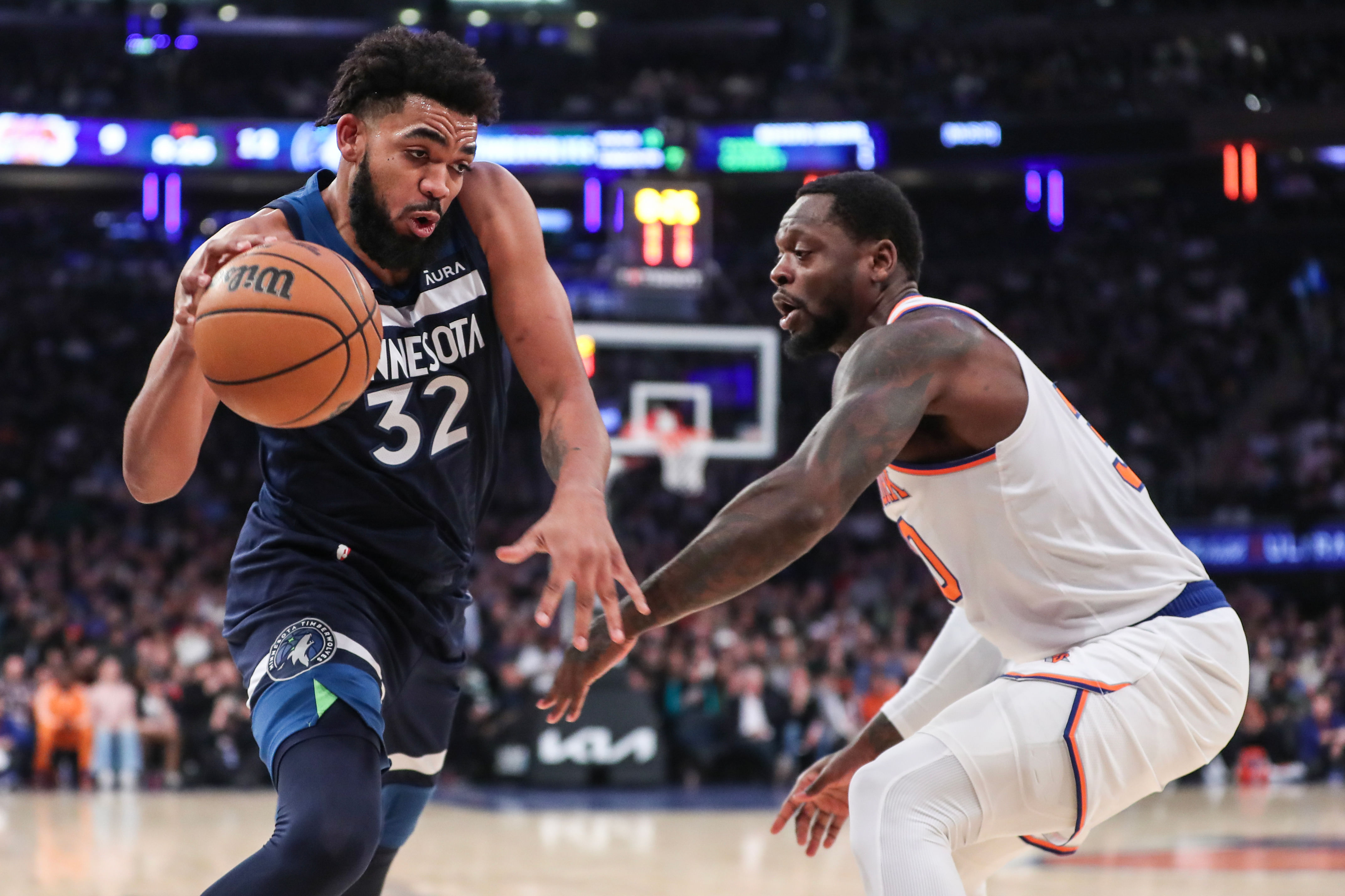 Karl-Anthony Towns was traded to the New York Knicks before the start of training camp. (Photo: IMAGN)