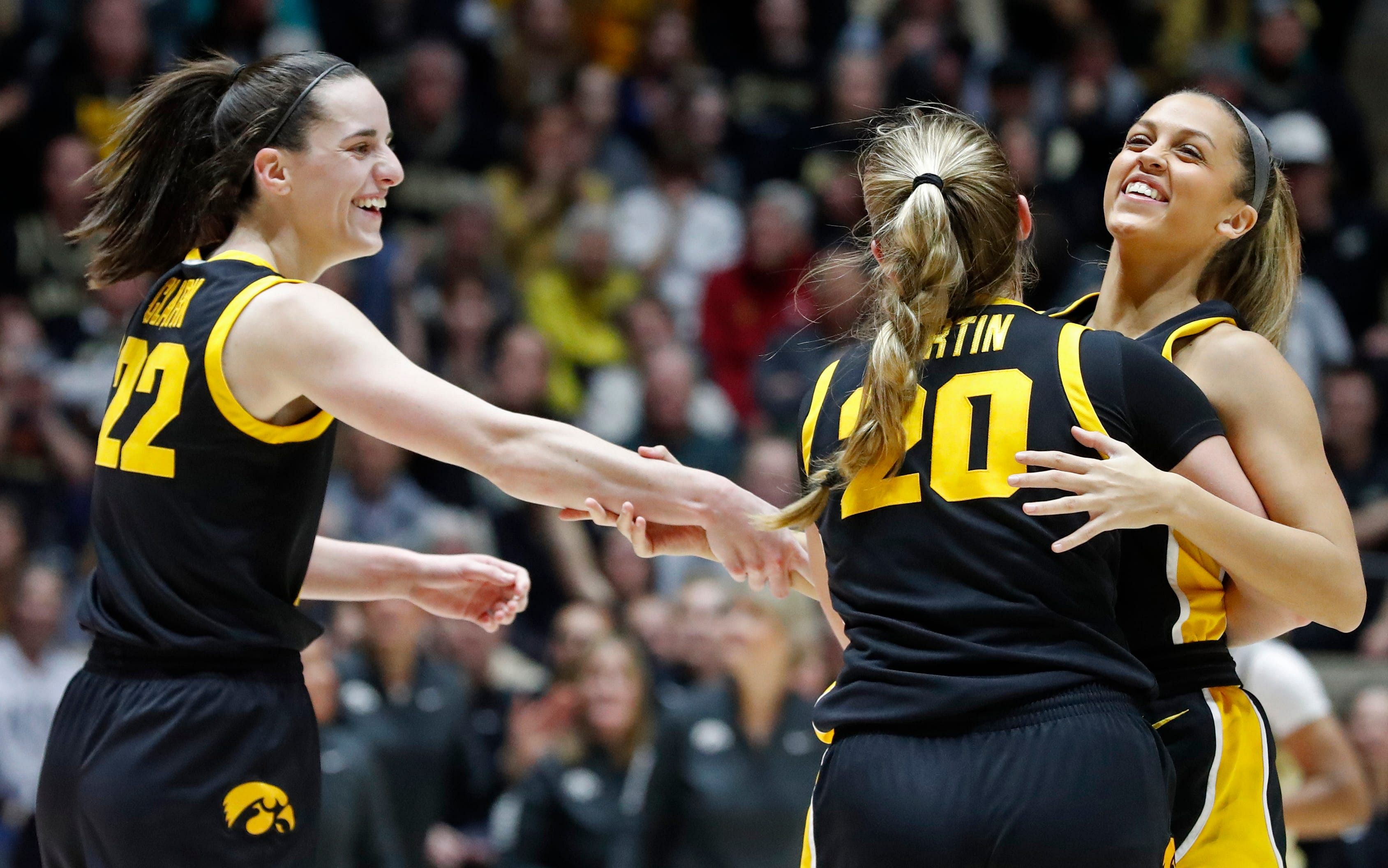 Kate Martin formed a fearsome backcourt trio with Caitlin Clark and Gabbie Marshall at Iowa.