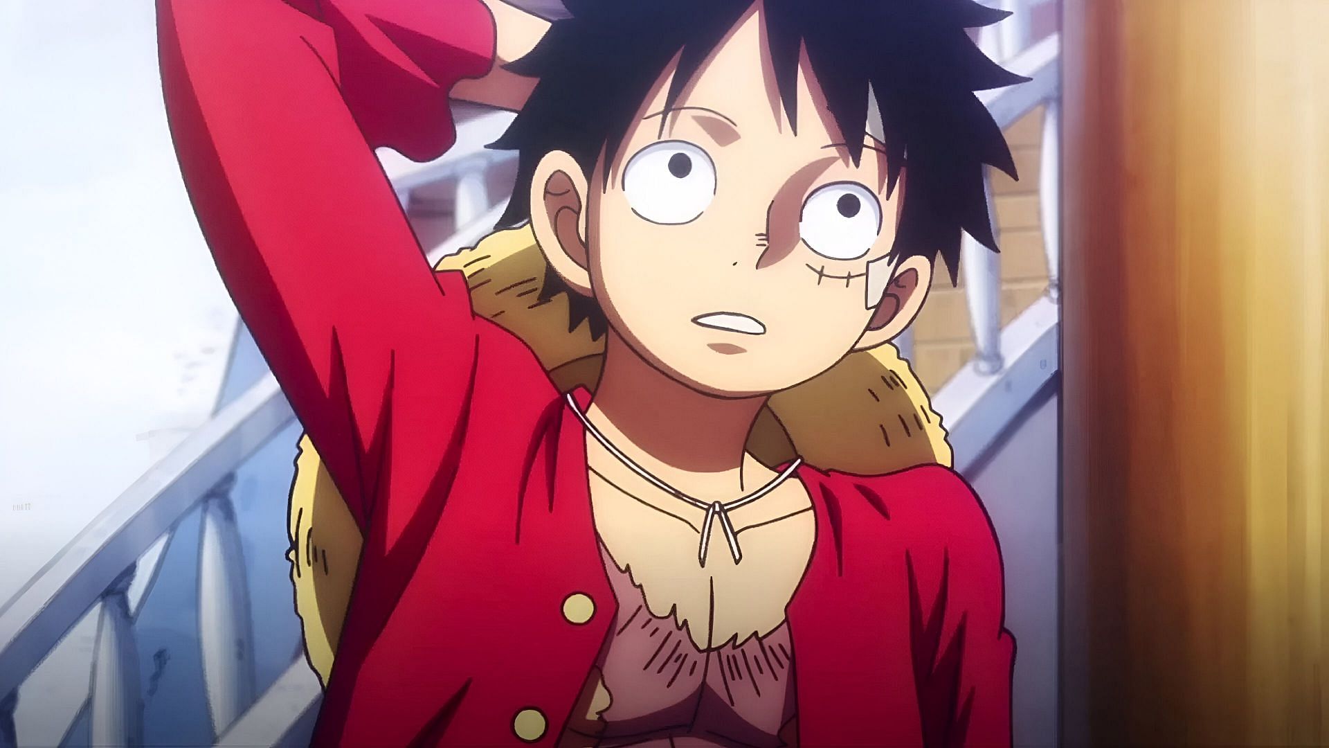 Monkey D Luffy as seen in the anime (Image via Toei Animation)