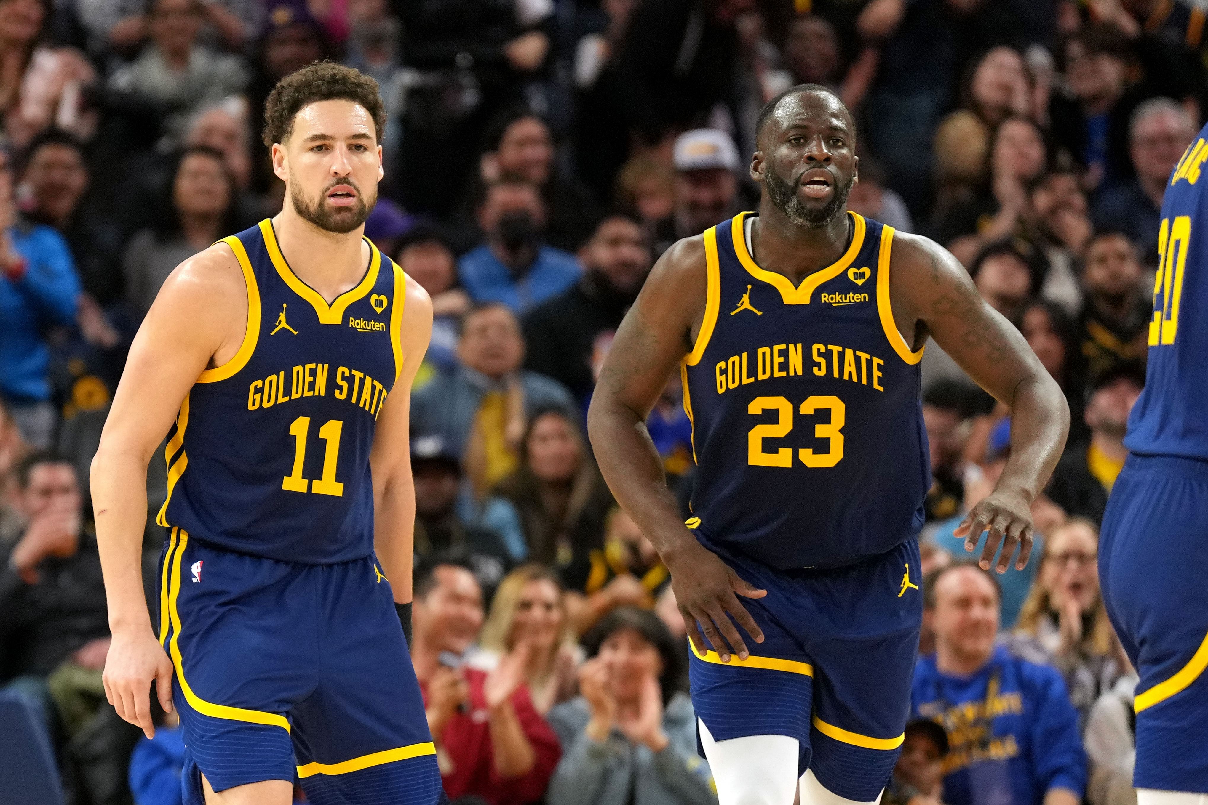 Draymond Green gives his take on Klay Thompson&#039;s departure. (Photo: IMAGN)