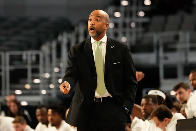 “Devastated”: USF football coach Alex Golesh reacts to the sudden death of USF basketball coach Amir Abdur-Rahim