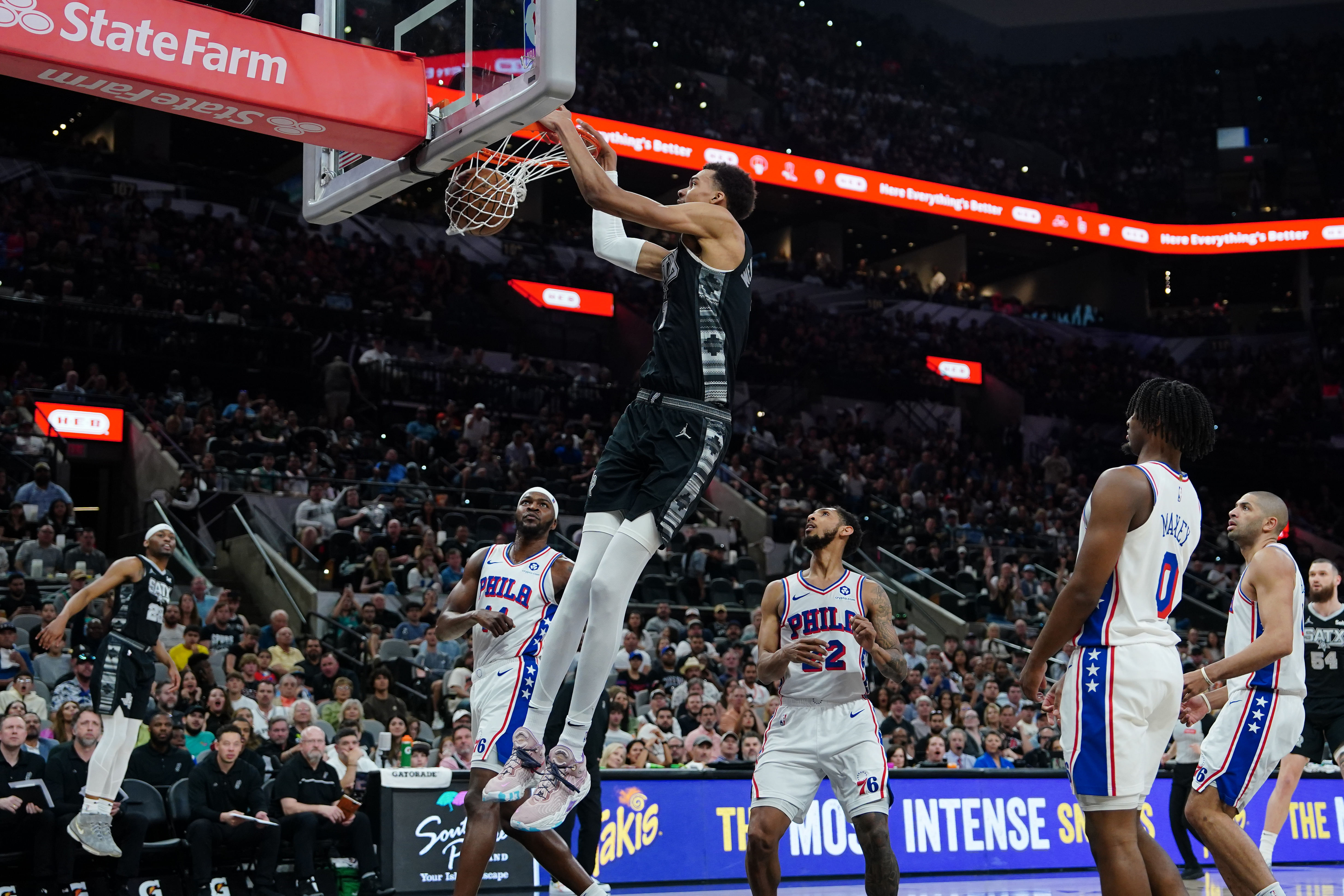 Victor Wembanyama looking to posterize a trio of NBA stars this season. (Photo: IMAGN)