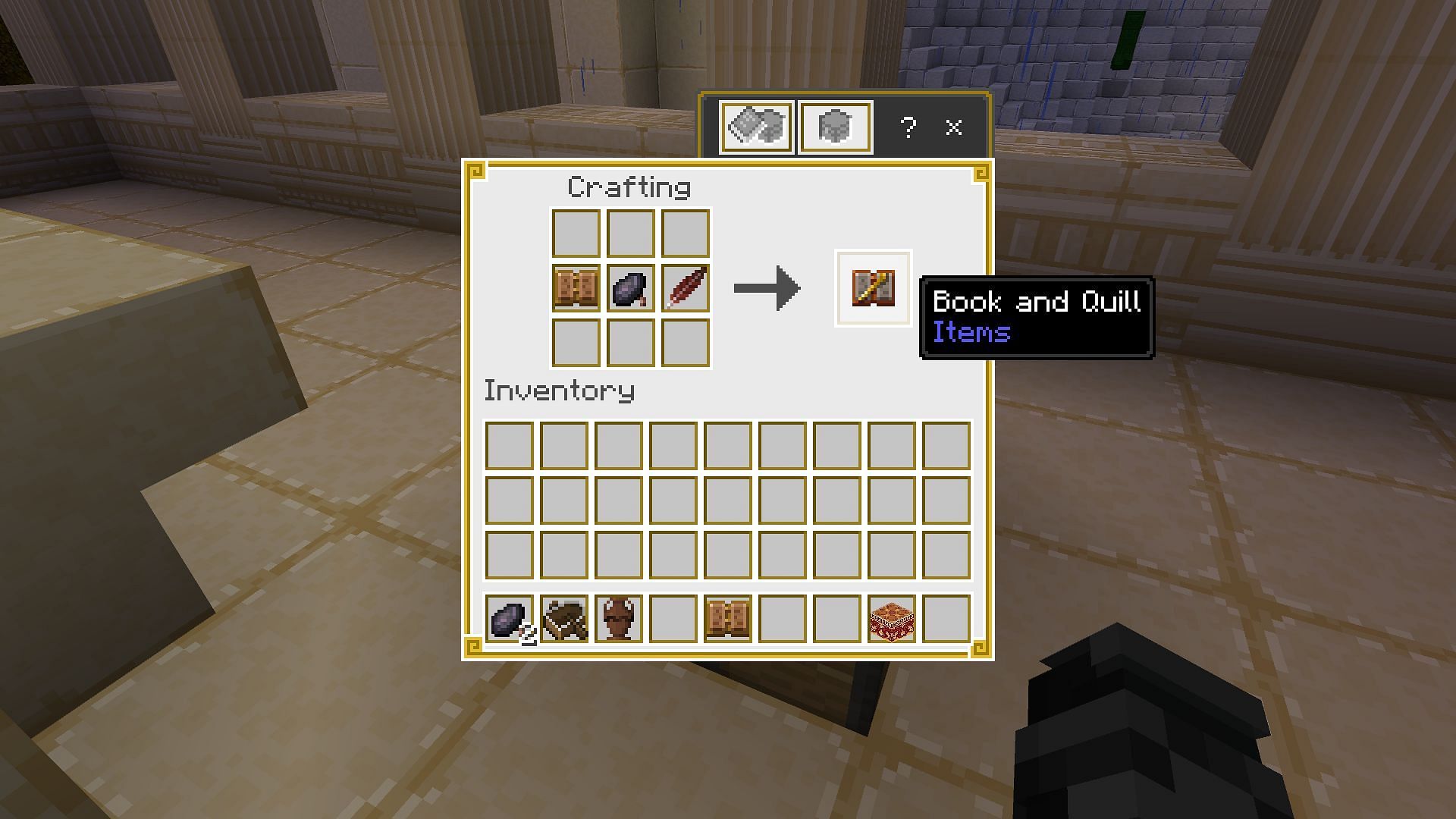 The Book and Quill is an important item in the game (Image via Mojang Studios)