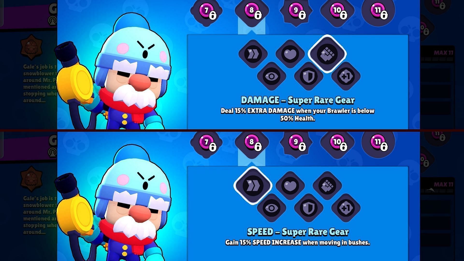 Speed and Damage Gears (Image via Supercell)