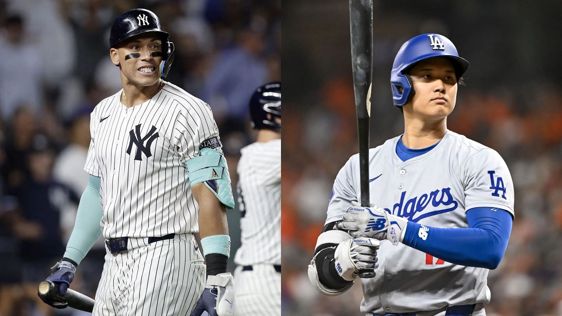 Aaron Judge hit a homer on Wednesday night while Shohei Ohtani continued his struggles at the plate (Source: Getty Images)