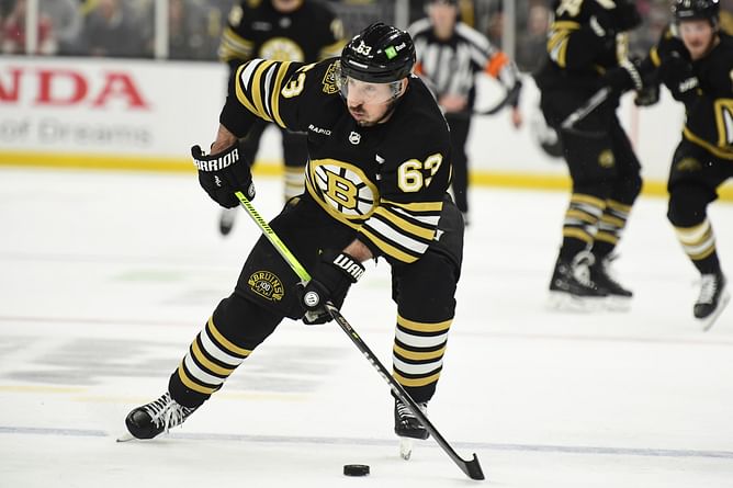 Brad Marchand drops major hint on Jeremy Swayman's Bruins future amid contract standoff