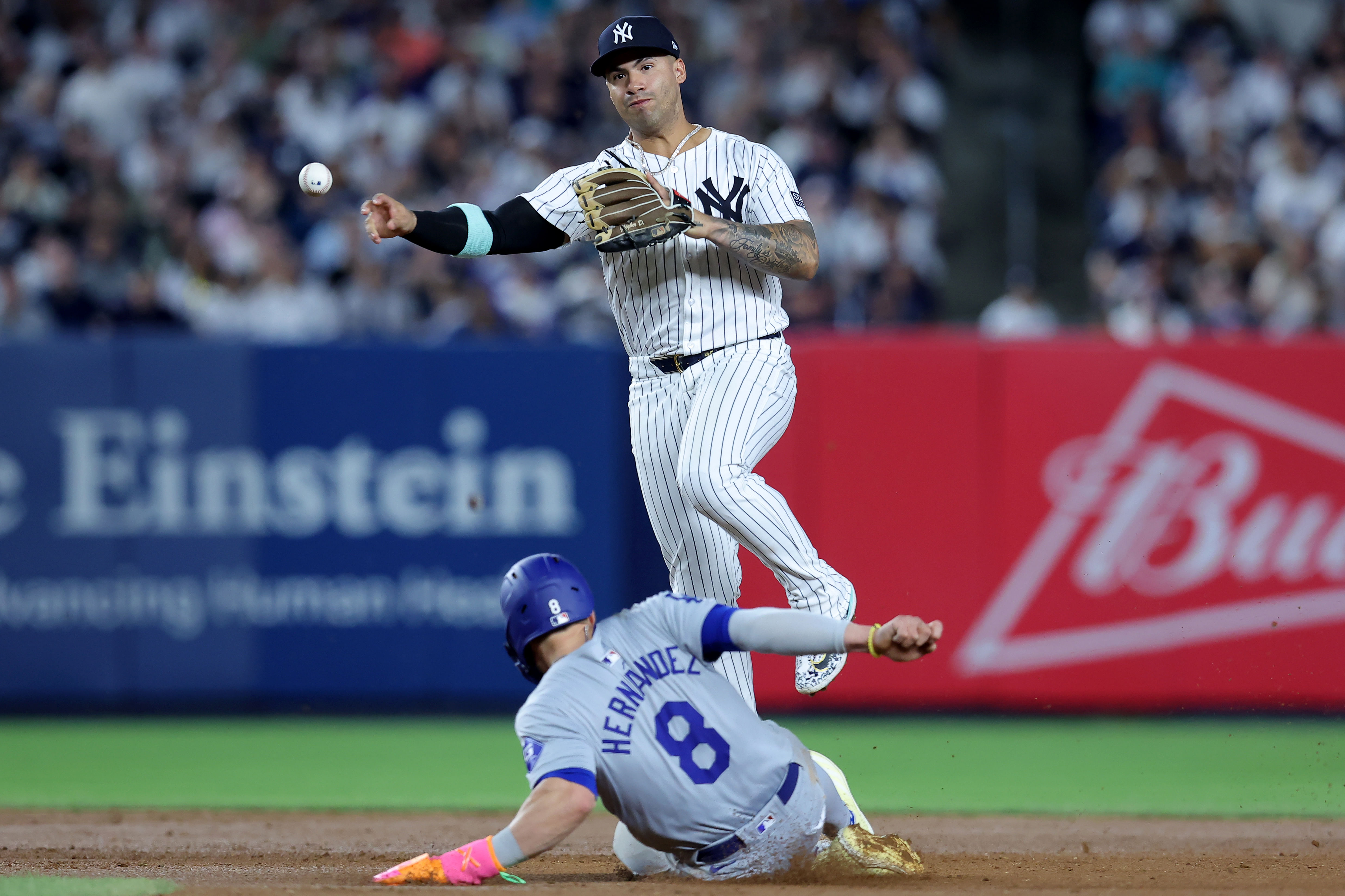 The Yankees and the Dodgers will play each other in the World Series for the 12th time (Photo Credit: IMAGN)