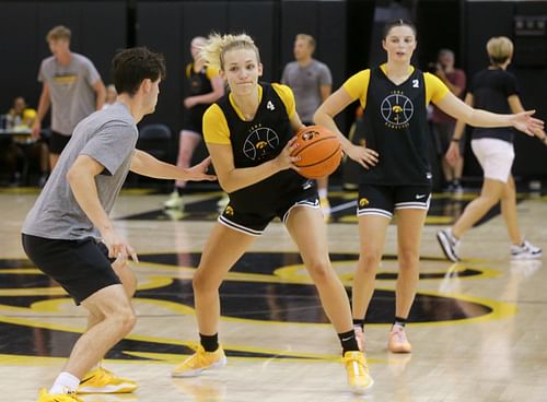 Kylie Feuerbach could become a key player in the Iowa Hawkeyes' setup for the 2024-25 season (Photo via IMAGN)