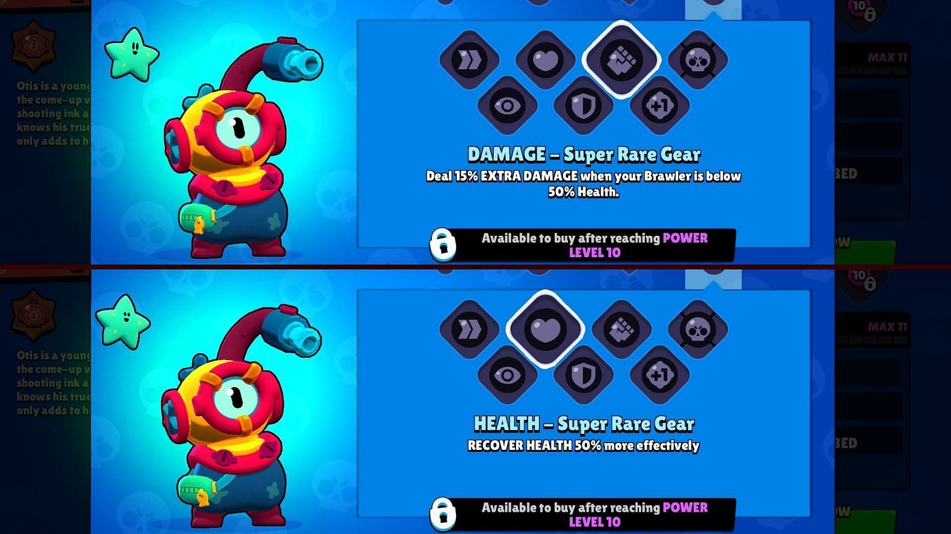 Damage and Health Gear (Image via Supercell)