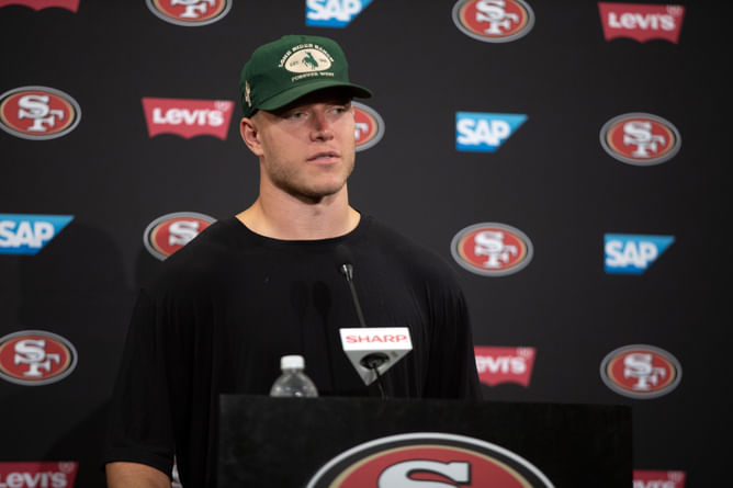 Christian McCaffrey's father reveals reason for RB's Germany trip as 49ers star battles Achilles tendinitis