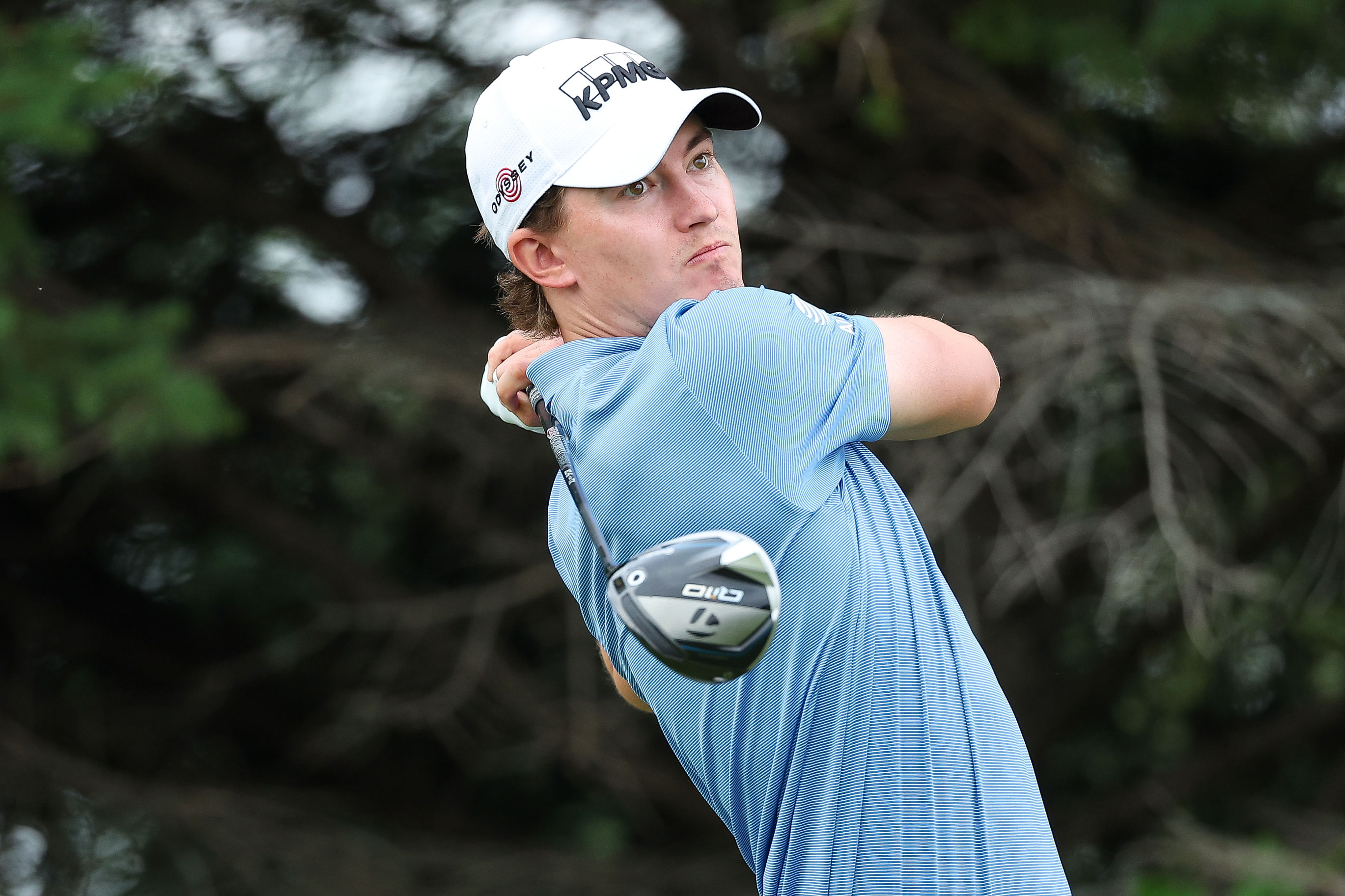 Maverick McNealy during the 3M Open (Image Source: Imagn)