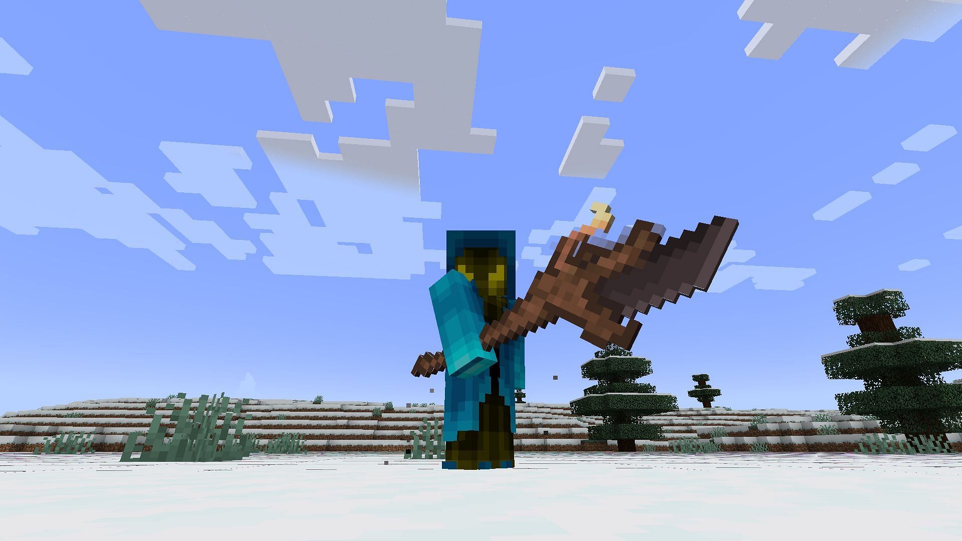 The Minecraft Simply Swords mod adds a host of weapons to the game (Image via Mojang Studios || Curseforge/@sweenuss)