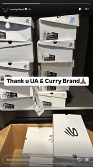 Quincy Olivari's Instagram Story