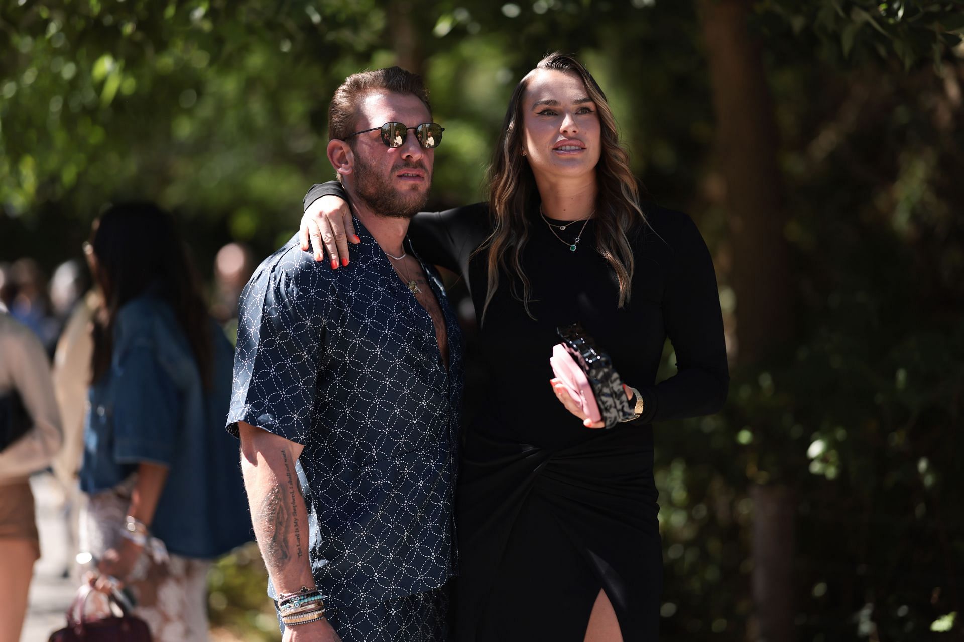 Georgios Frangulis and Aryna Sabalenka during New York Fashion Week (Image source: Getty)